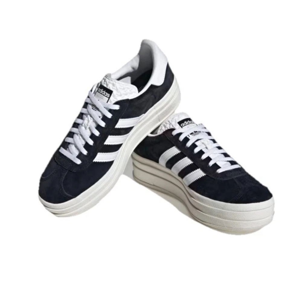 Adidas Originals Forum Bonega Womens Size 8.5 Black&white Platform Sneakers Shoe